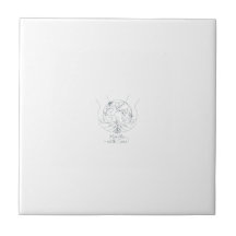 "Manuseie Com Cuidado" Azulejo de Cerâmica Minimal