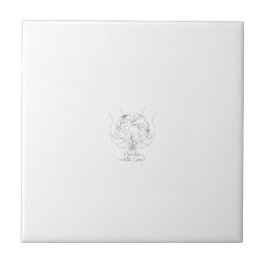 "Manuseie Com Cuidado" Azulejo de Cerâmica Minimal