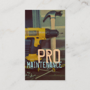 Manutenção, Construção, Handyman Cartão de visita