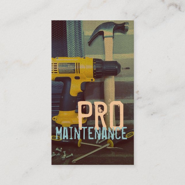 Manutenção, Construção, Handyman Cartão de visita (Frente)