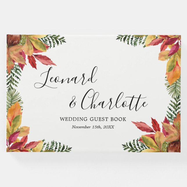 Manutenção do Livro de Convidados de outono (Frente)