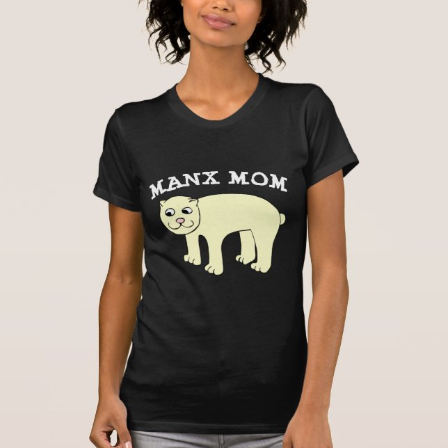 MANX CAT MOM T-SHIRTS (Frente)