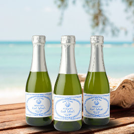 Mão Azul Desenhada Último Salpico Despedida de Sol