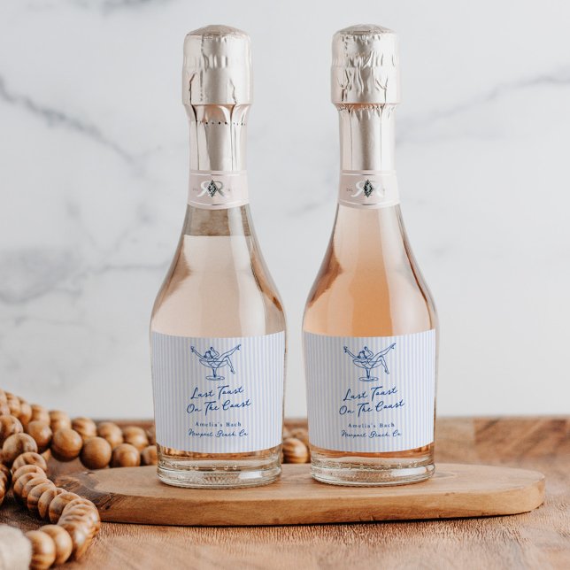 Mão Branca Desenhada Azul Última Brinde na Costa (Criador carregado)