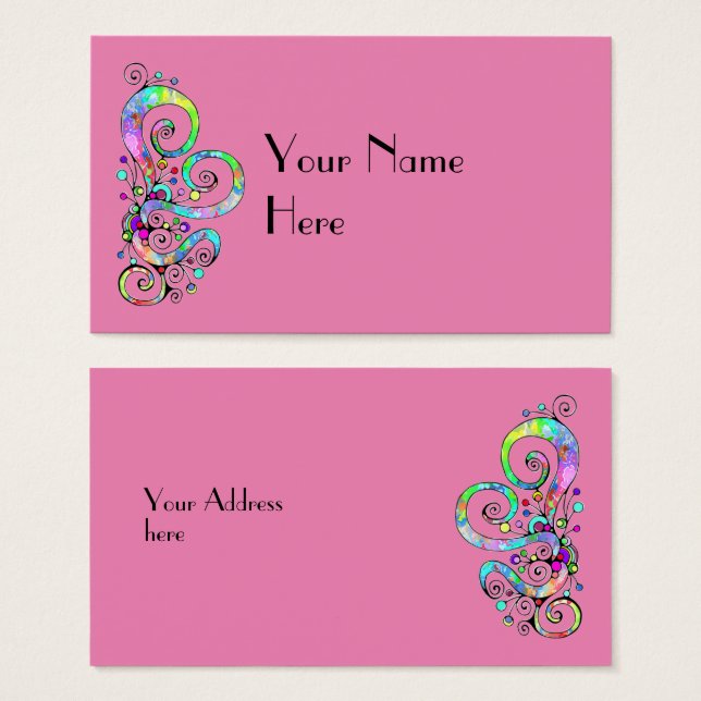 Mão Cardíaca Espiral Pintada Design 1 (Frente & Verso)