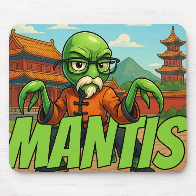 Mão de Chicote do Mantis Kung Fu Mouse Pad (Frente)