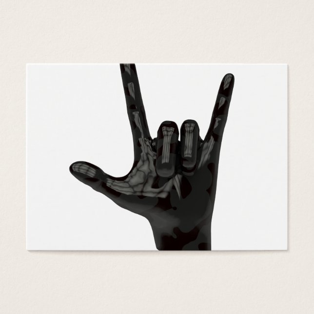 mão de chifres diabólicos (Frente)