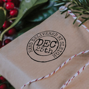 Mão de Natal entregue com carimbo de data-limite