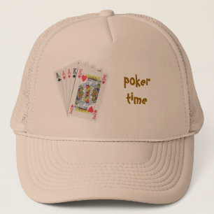mão de póquer, boné do tempo do póquer