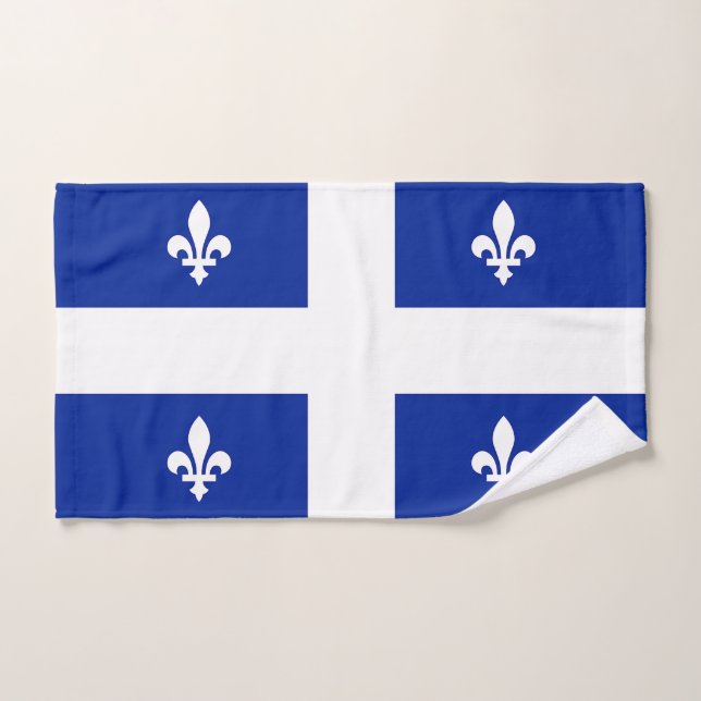 Mão de Toalha com Bandeira do Quebec (Toalha de mão)
