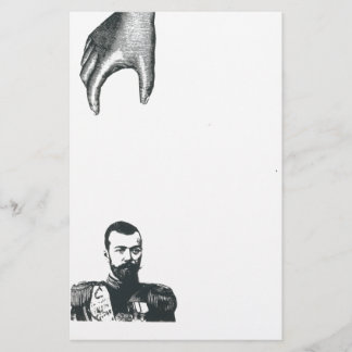 Mão do vintage, distintos artigos de papelaria do