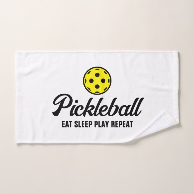 Mão Jogue uma toalha de esportes de picleball fofa (Toalha de mão)