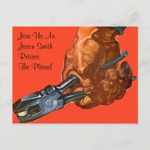 Mão Másculina Pliers Reativar Convite para Refor