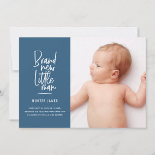 Mão moderna anúncio tirado do nascimento do bebé