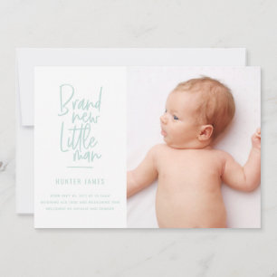 Mão moderna anúncio tirado do nascimento do bebé