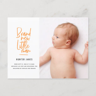 Mão moderna anúncio tirado do nascimento do bebé