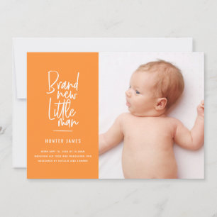 Mão moderna anúncio tirado do nascimento do bebé