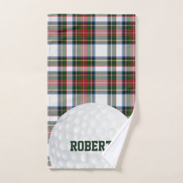 Mão Stewart Dress Tartan Xadrez Toalha de Golfe