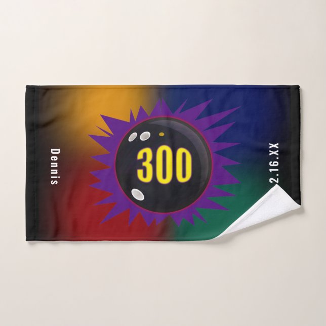 Mão Toalha de Boliche Perfeita 300 Personalizada (Toalha de mão)