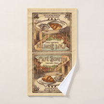 Toalha de Cozinha/ Café da Toscana
