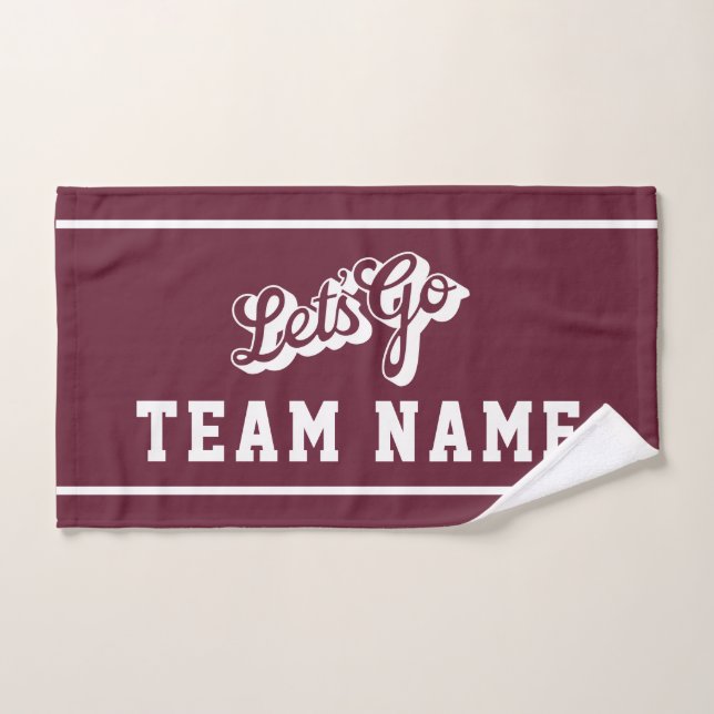 Mão Toalha de Equipe Personalizada, Fã de Esportes (Toalha de mão)