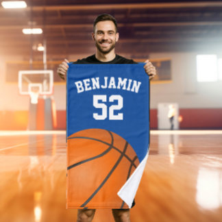 Mão Toalha de esporte de basquete, toalha de banho de