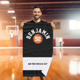 Mão Toalha de esporte de basquete, toalha de banho de 