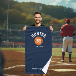 Mão Toalha de esporte de basquete, toalha de banho de 