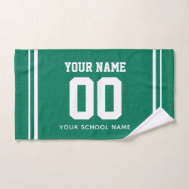 Mão Toalha de Futebol Personalizada com Nome e Número,