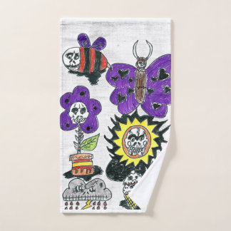 Mão toalha de mão, desenho a lápis.