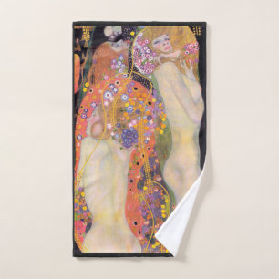 Mão Toalha de mão: GUSTAV KLIMT : SERPENTES DE ÁGUA