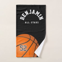 Mão Toalha personalizada de basquetebol desportivo - T