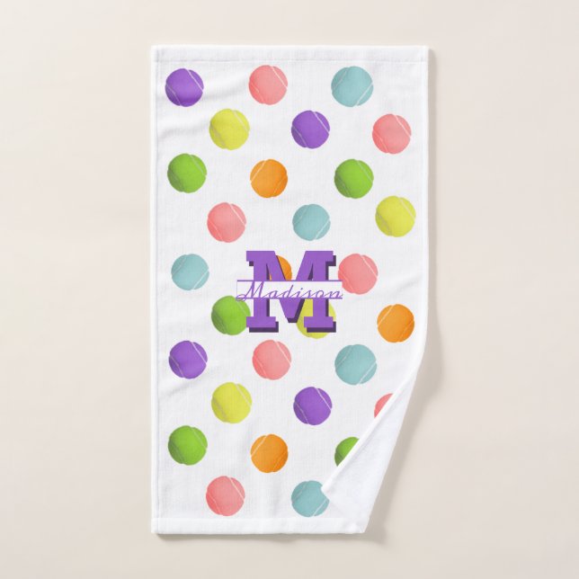 Mão Toalha personalizada de esportes de Tênis (Toalha de mão)