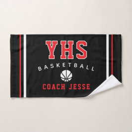 Mão Toalha Personalizada para Treinador de Basquete, P