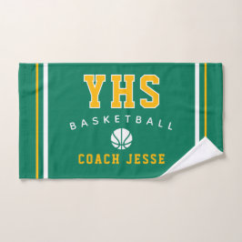 Mão Toalha Personalizada para Treinador de Basquete, P