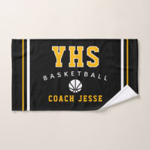 Toalha Personalizada para Treinador de Basquete, P