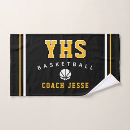 Mão Toalha Personalizada para Treinador de Basquete, P