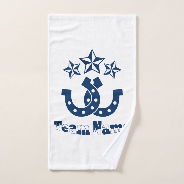 Mão Toalha Personalizada Única de Ferradura de Cavalos (Toalha de mão)
