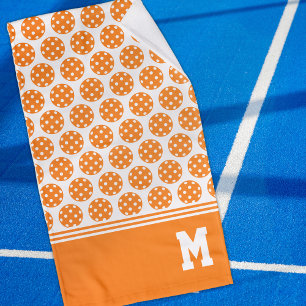 Mão Toalha Suja de Pickleball Laranja Monograma