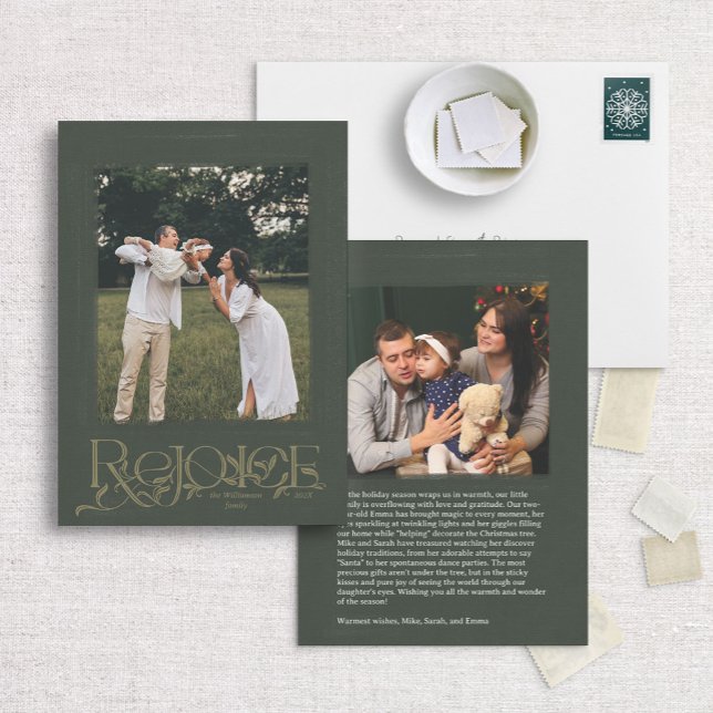 Mão Verde - Cartão com fotos de Feriado "Realegria (Criador carregado)