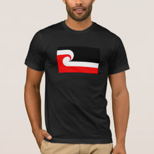 Maori Flag Nova Zelândia Flag T-Shirt