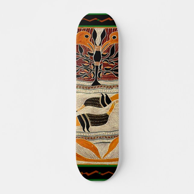 Maori Tribal Folklore Design Skateboard (Frente)