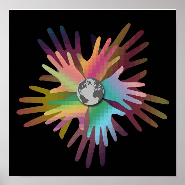 Mãos da Poster mundial (Frente)