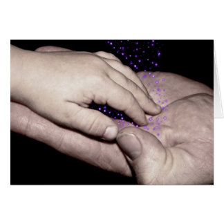 mãos de cura Cartão