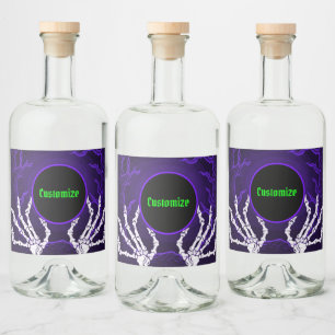 Mãos de Esqueleto Roxo