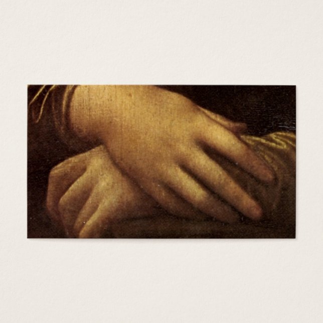 Mãos de Mona Lisa por Leonardo da Vinci (Frente)