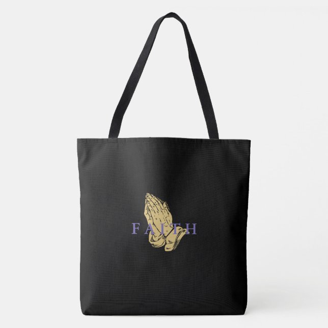 Mãos de Oração Tote Bag (Frente)