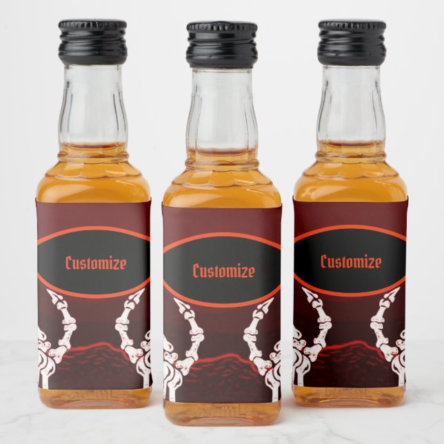 Mãos do Esqueleto Laranja (Garrafas)