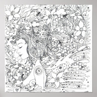 Mãos lentas - poster impressão