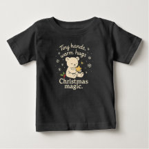 Mãos Pequenas, Abraços Quentes, Camiseta de Bebê M